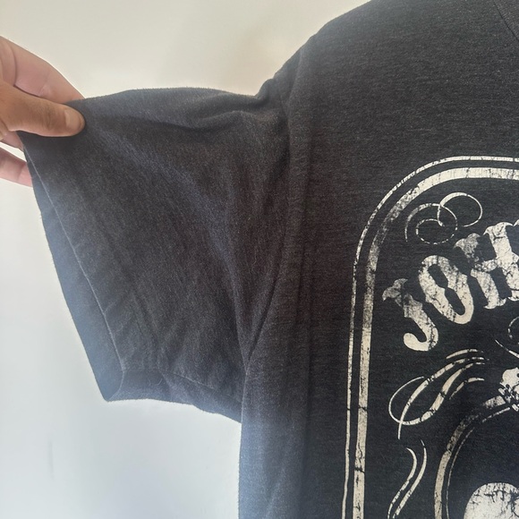 Large Charcoal Gray Johnny Cash Short Sleeve Tee - Picture 3 of 7